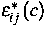 $\epsilon _{ij}^{\ast
}\left( c\right) $