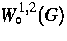 $W_{\circ}^{1,2}(G)$