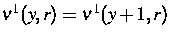 $\nu^1(y,r)=\nu^1(y+1,r)$