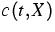 $c\left( t,X\right) $