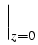 $\displaystyle \left.\vphantom{ T_{13}^{S}}\right\vert_{{z=0}}^{}$